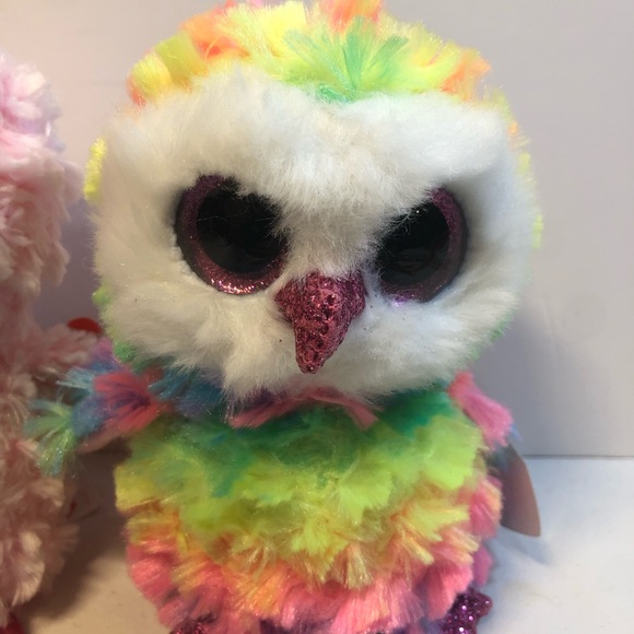 TY Beanie Boo Owls Twiggy and Owen 6” have tags - Picture 10 of 11